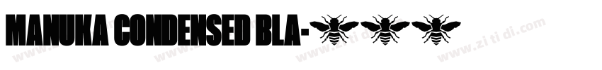 MANUKA CONDENSED BLA字体转换